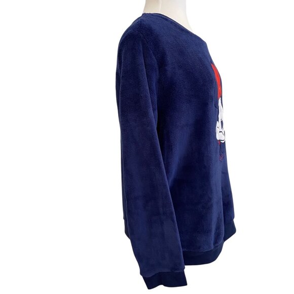 Disney Minnie Mouse Navy Blue Fleece plush Pullover Sweatshirt Daydreamer Graphi - Picture 8 of 14